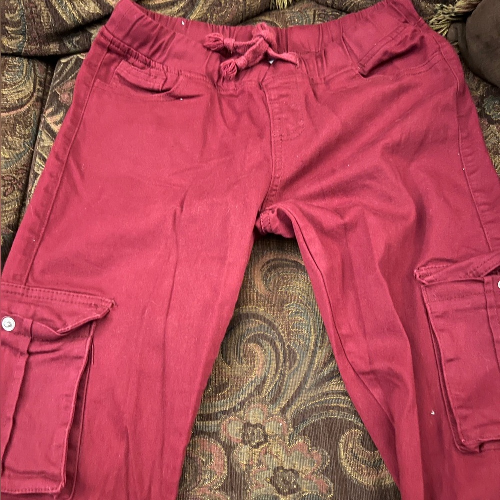Cargo styled pants with a slight jogger feel as well